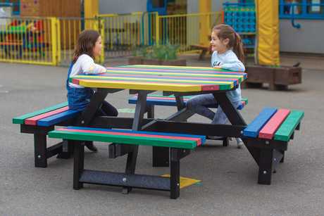 Junior Octagonal Picnic Table - Recycled Plastic
